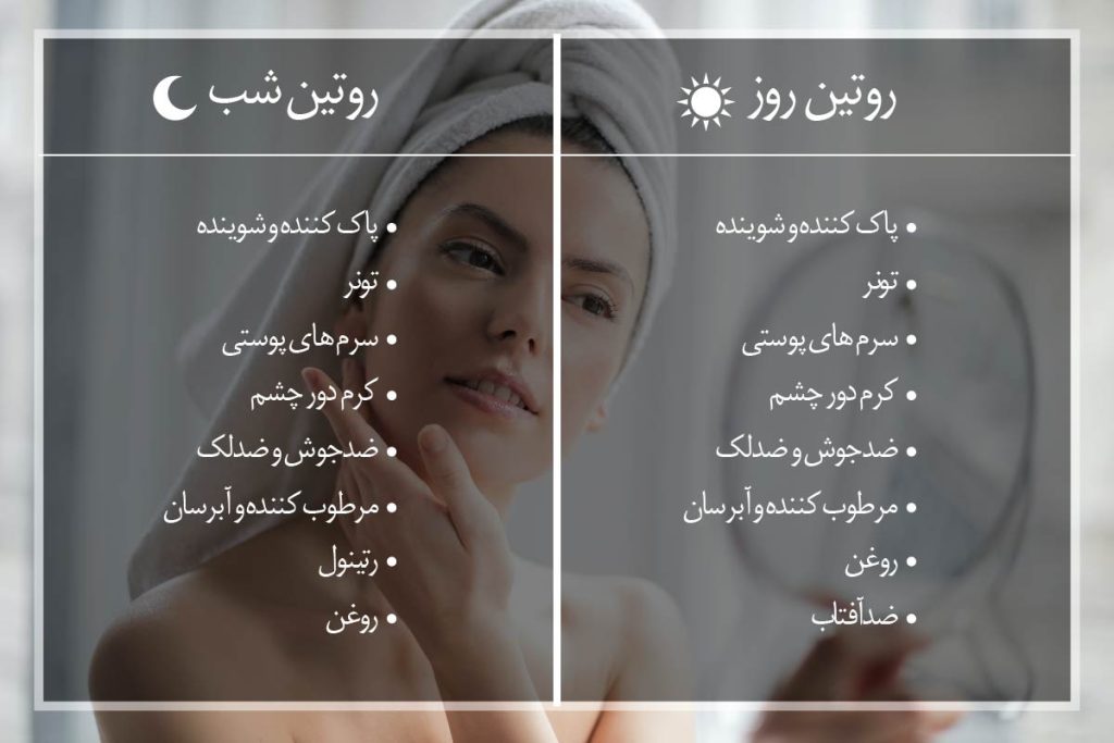 مراحل کلی روتین روزوشب برای تمام افراد