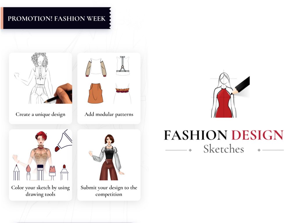 برنامه Fashion Design Sketches ساخته شده توسط pocket art studio