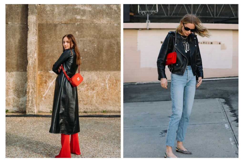 تیپ ترندی و تیپ با کت چرم دخترانه 