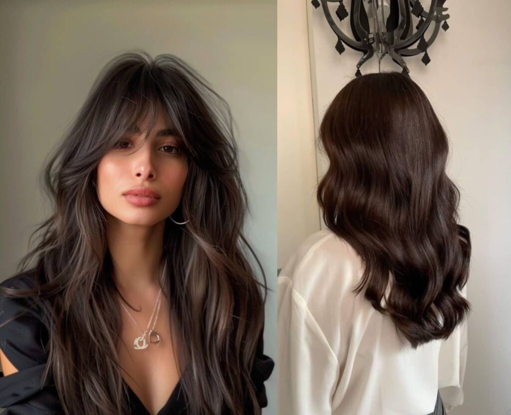 رنگ قهوه‌ای شکلاتی مناسب رنگ مو برای پوست سبزه