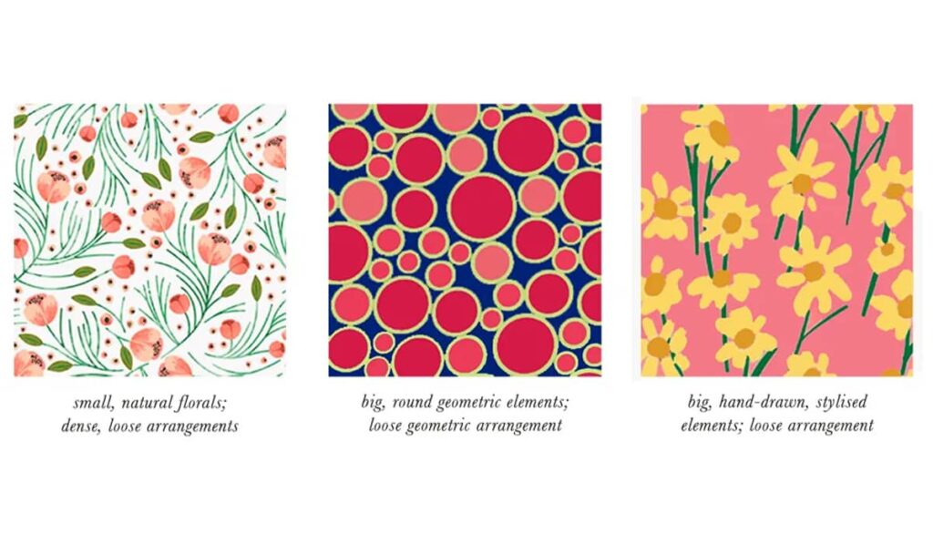 انواع پترن‌های مناسب برای رنگ پوست گرم و روشن از فصل پوستی بهاری روشن