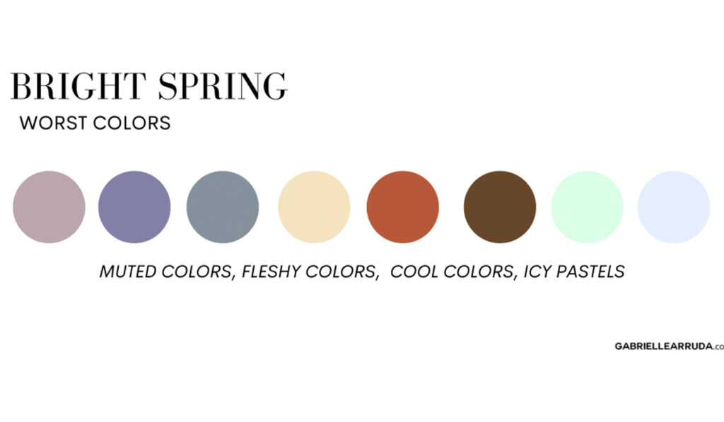 انواع رنگ پوست گرم و پخته نامناسب برای فصل پوستی بهاری درخشان