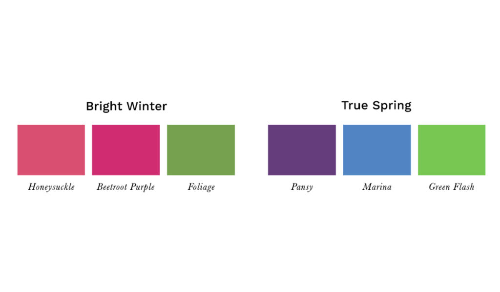 تفاوت رنگ پوست گرم بهاری درخشان با رنگ پوست بهاری واقعی یا گرم از فصل پوستی بهاری