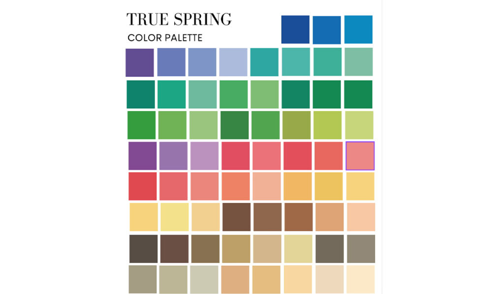 انواع رنگ پوست گرم و مناسب برای فصل پوستی بهاری گرم یا واقعی