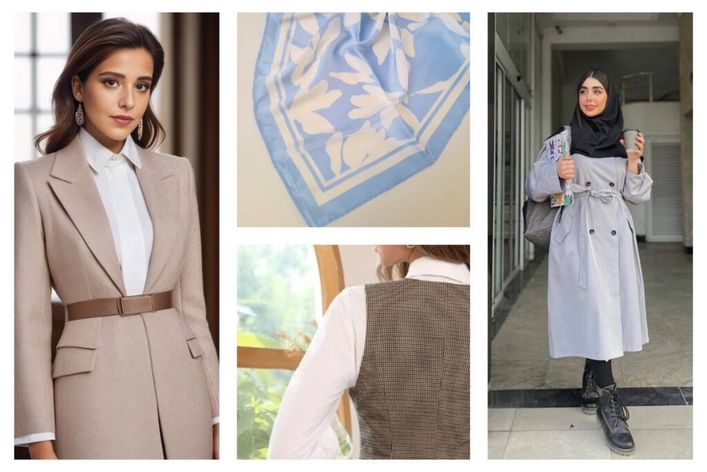 پارچه‌های ساده و اکسسوری‌هایی خاص و کاربردی برای زنان از استایل مناسب مصاحبه کاری