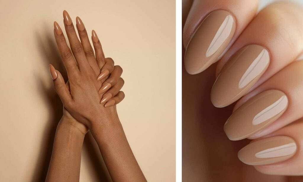 کاراملی روشن به‌عنوان رنگ لاک تابستانی