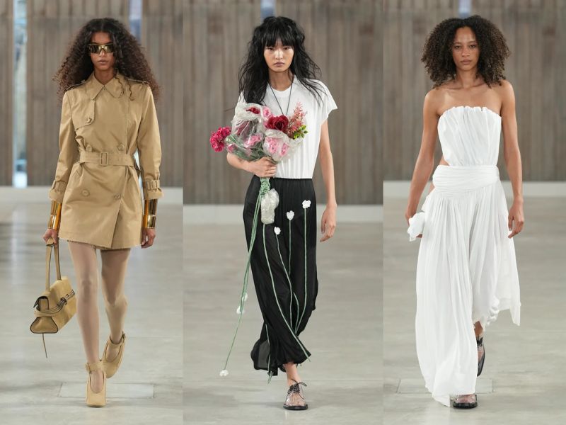 سه لوک از کالکشن برند موسکینو در هفته مد میلان 2025