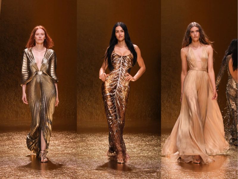 سه لوک از کالکشن روبرتو کاوالی در هفته مد میلان 2025