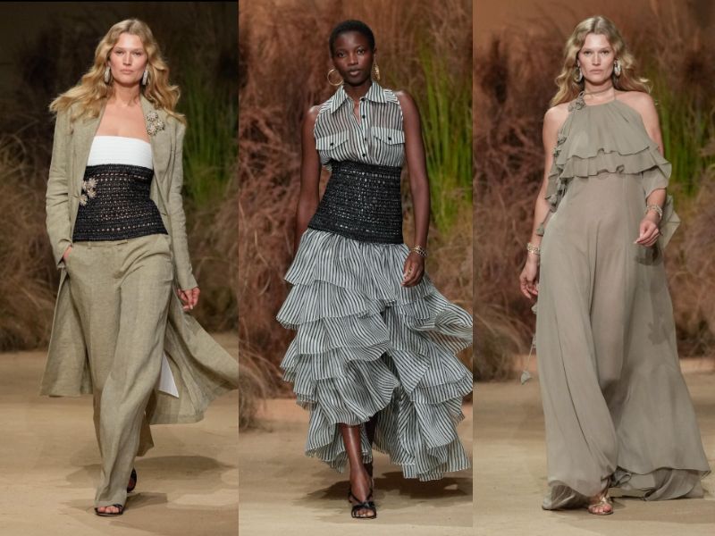 سه لوک از کالکشن لوئیزا اسپانیولی در هفته ی مد میلان 2025