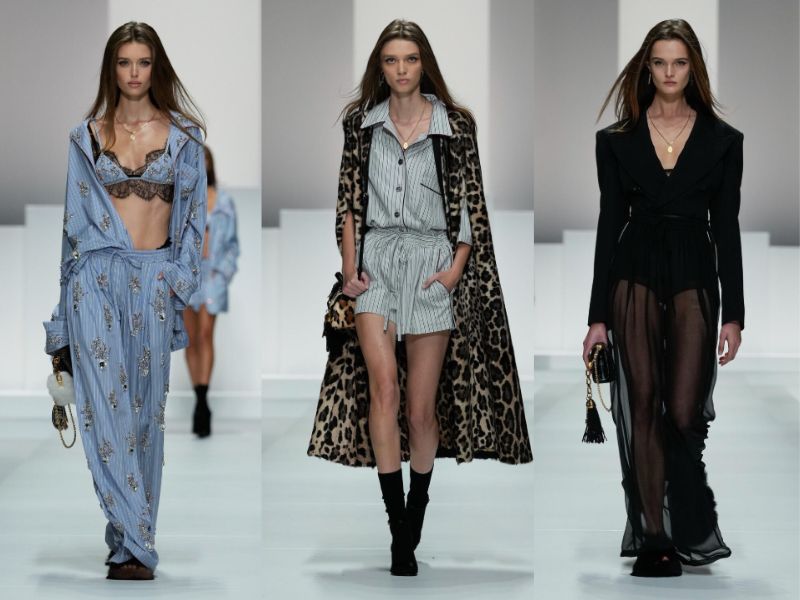 سه لوک از فشن شو برند دولچه گابانا در هفته مد میلان 2025