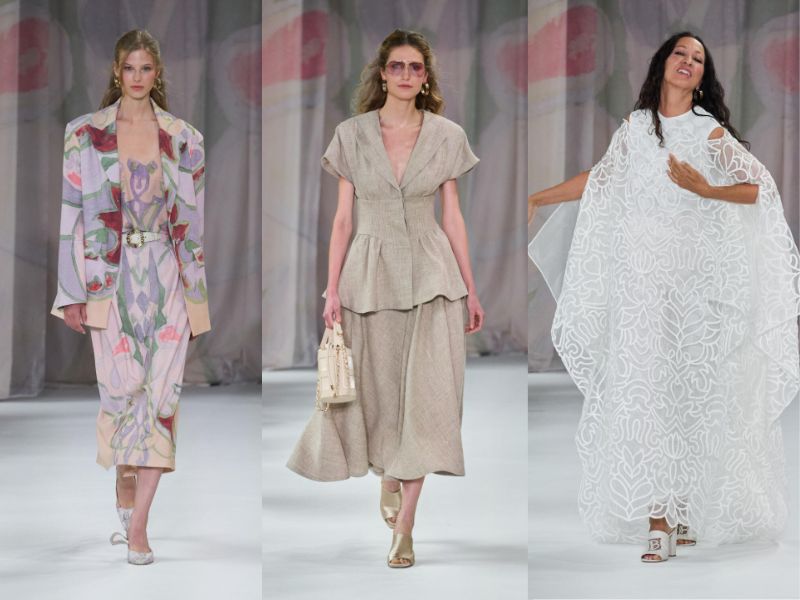 سه لوک از کالکشن لاورا بیاجوتی در هفته مد میلان ایتالیا 2025