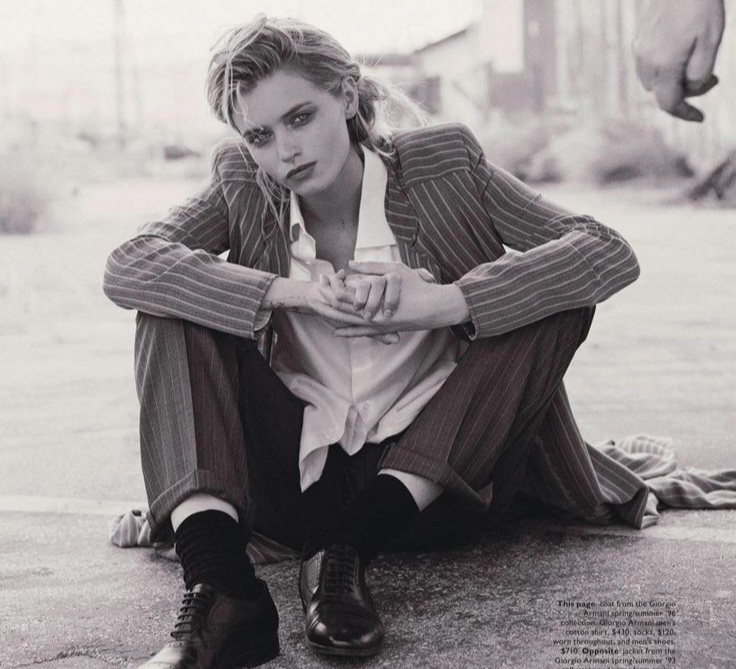 زنی با لباس مردانه در توصیف استایل ماسکولین چیست