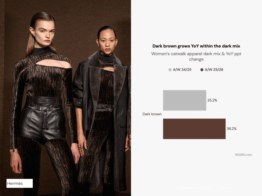 ترند رنگ قهوه‌ای از ترندهای پاییز و زمستان ۲۰۲۵