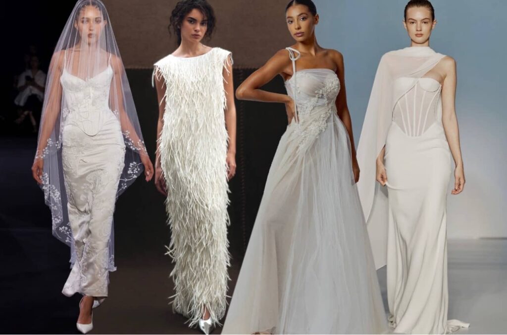 نمونههایی از لباس عروس در هفته مد لباس عروس