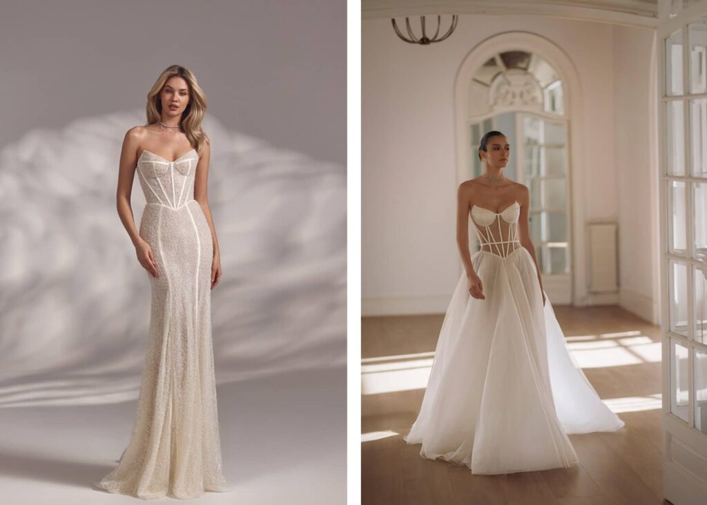 کمر باسک در هفته مد لباس عروس