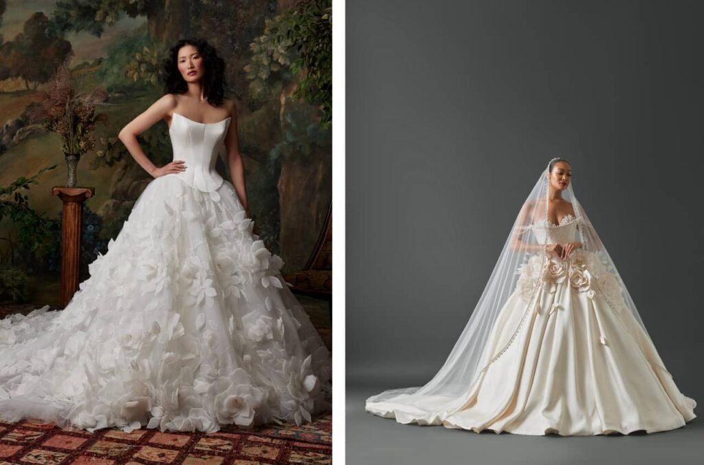 تولهای حجیم در هفته مد لباس عروس