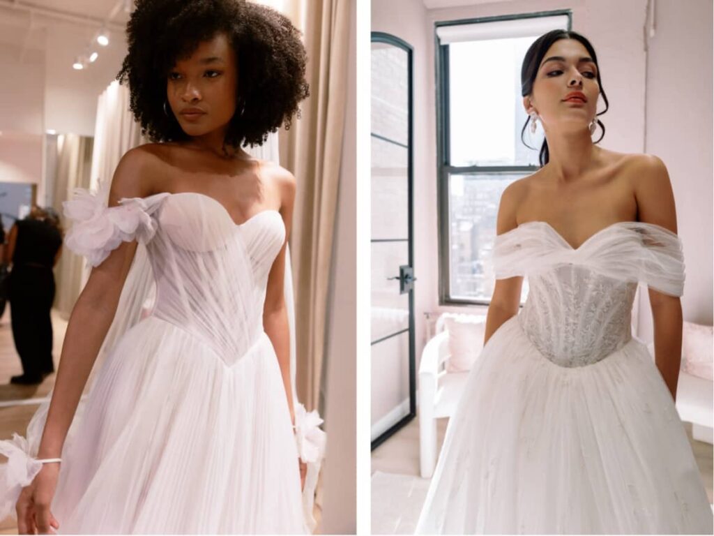 تورهای شفاف در هفته مد لباس عروس