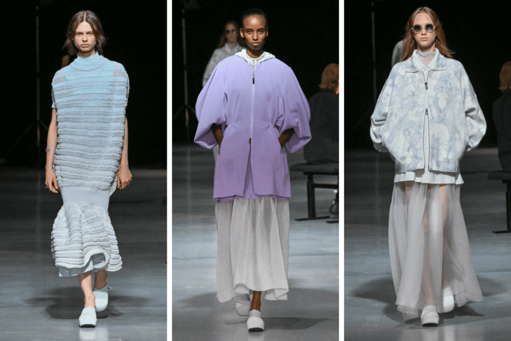 حالت چهرۀ مدل‌ها در کالکشن بهار CFCL حکایت از قدرتی آرام و مطمئن دارد.