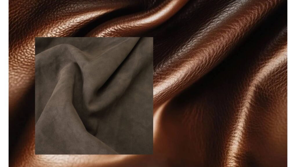 تصویر پارچه چرم و پارچه سوییت و مقایسه بافت آن دو